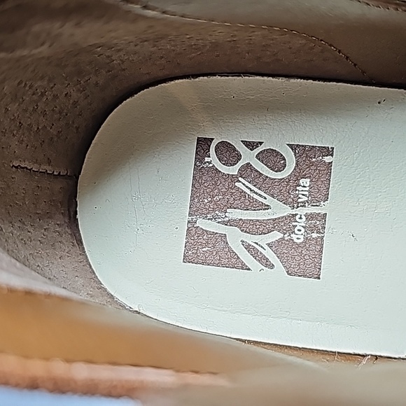 Dolce Vita DV Jace Booties Ankle Boot Block Heel Pointed Toe Faux Suede Brown 10 - Picture 11 of 14